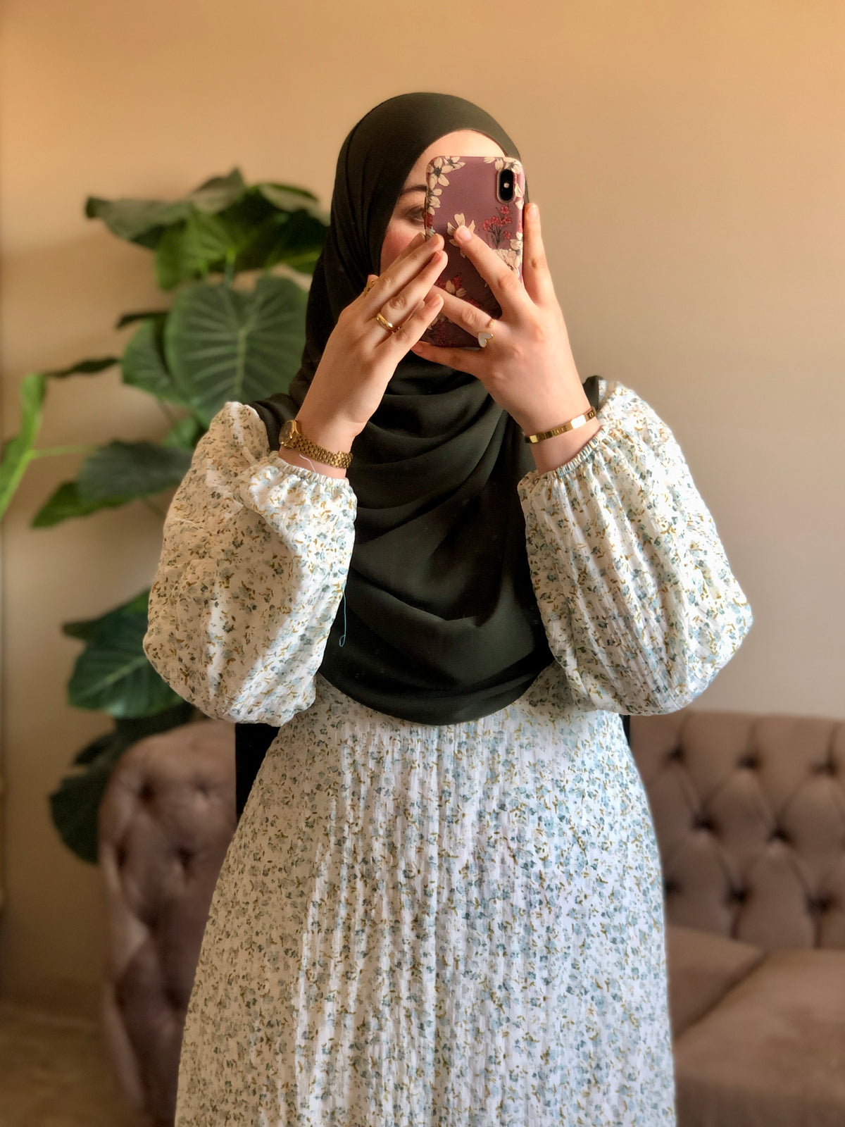 فستان Ivory Bloom Maxi Dress